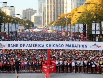 Chicago Marathon Start Line