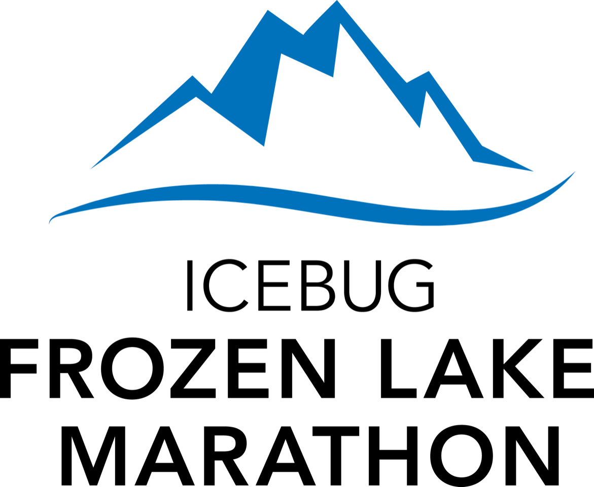 Frozen Lake Marathon Logo Vertical Black